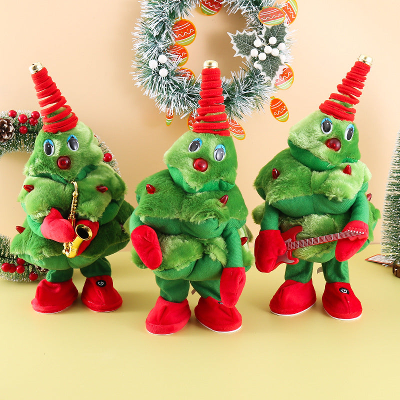 Electric Dancing Plush Christmas Tree Toy