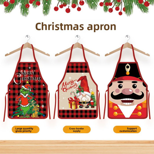 Christmas Printed Apron for Home and Party