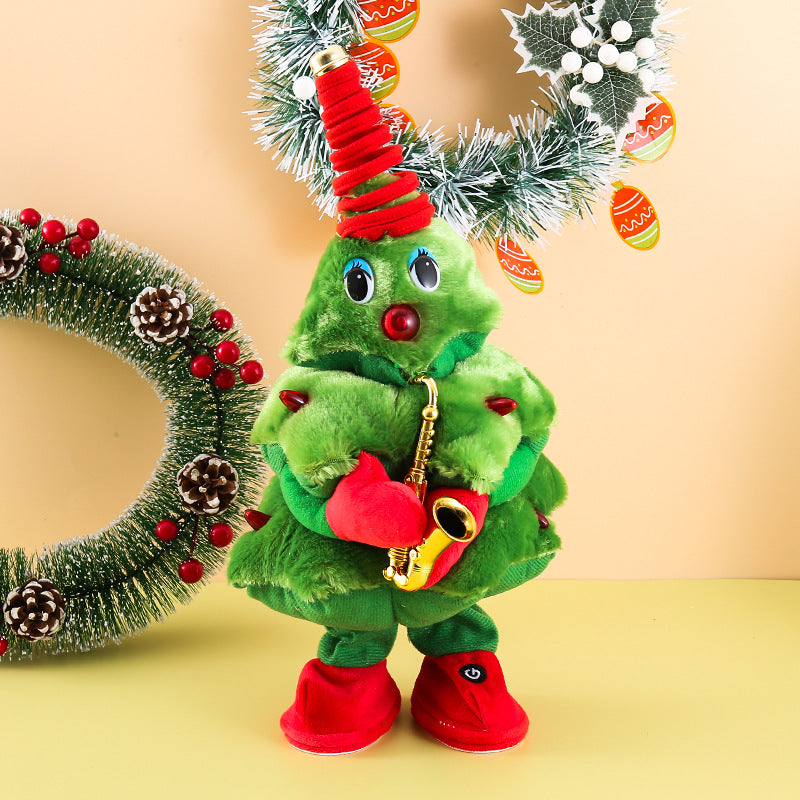 Electric Dancing Plush Christmas Tree Toy