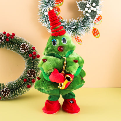 Electric Dancing Plush Christmas Tree Toy