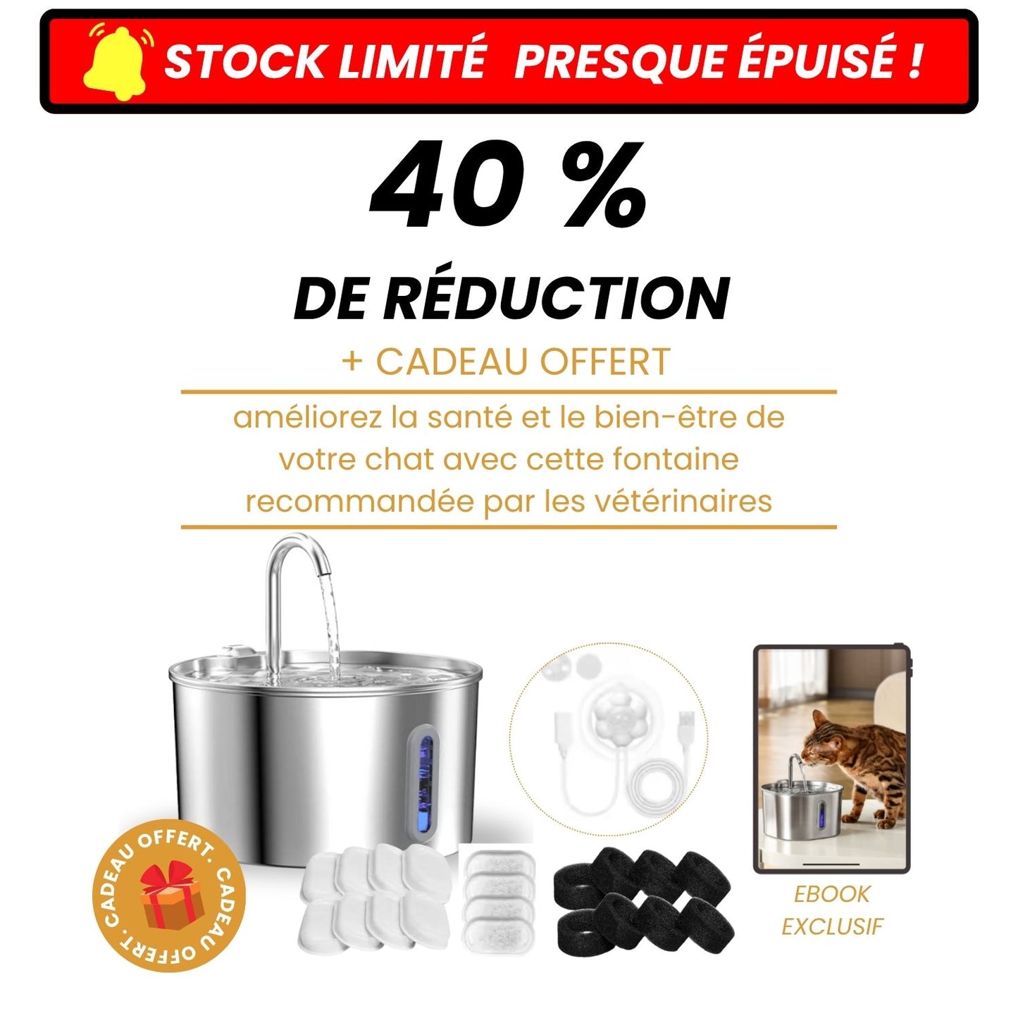 fontaine N1 recommandée par les vétérinaires